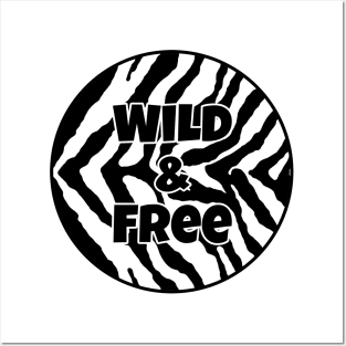 Black and White Animal Print - Zebra Print - Wild and Free Posters and Art